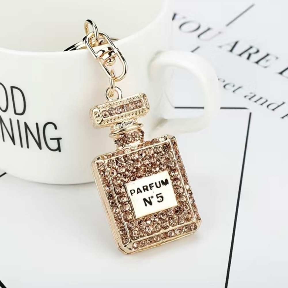 NEW Perfume Keychain (champagne gold)